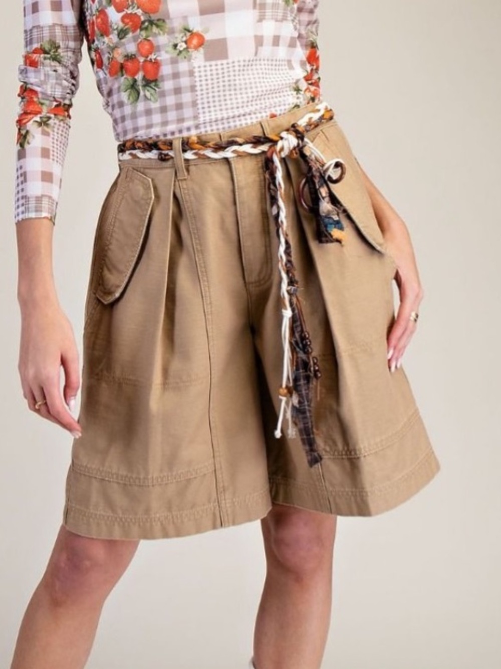 18 ❤️ EASEL WASHED TWILL BERMUDA SHORTS